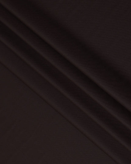 Deep Chocolate Brown Premium Super 130’s Italian All Wool Suiting Fabric by CARLO BARBERA, Width 150 Cms, 3.50 Mtrs, Made in Italy-D26548
