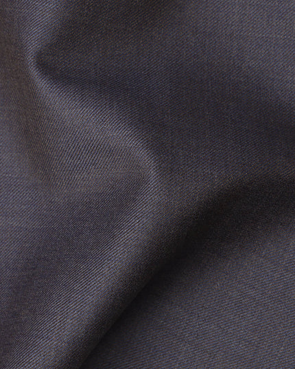 Ink Blue Premium Super 130’s Italian All Wool Suiting Fabric by CARLO BARBERA, Width 150 Cms, 3.50 Mtrs, Made in Italy-D26547