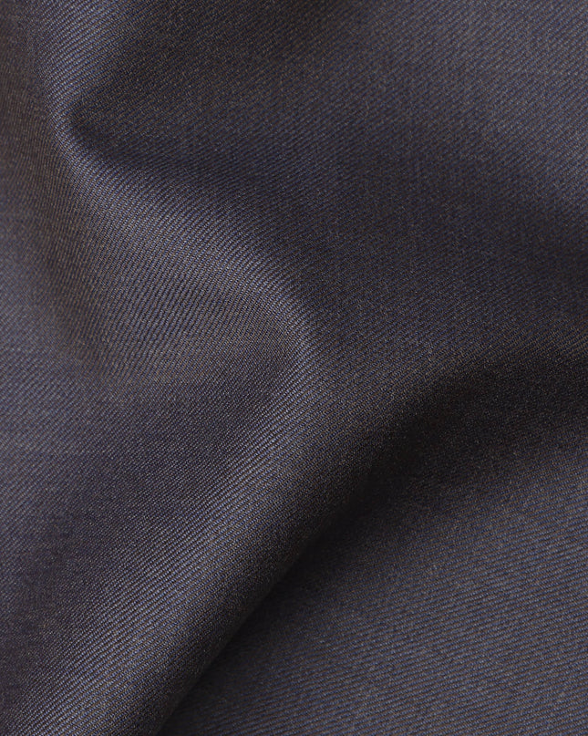 Ink Blue Premium Super 130’s Italian All Wool Suiting Fabric by CARLO BARBERA, Width 150 Cms, 3.50 Mtrs, Made in Italy-D26547