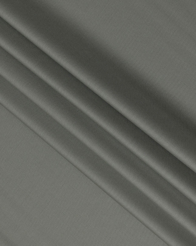 Soft Olive Grey Premium Super 130’s Italian All Wool Suiting Fabric by CARLO BARBERA, Width 150 Cms, 3.50 Mtrs, Made in Italy-D26549