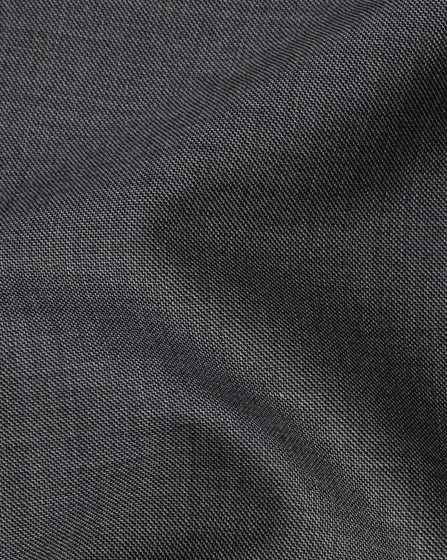 Charcoal Grey Premium Super 130’s Italian All Wool Suiting Fabric by CARLO BARBERA, Width 150 Cms, 3.50 Mtrs, Made in Italy-D26545