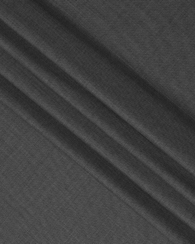 Charcoal Grey Premium Super 130’s Italian All Wool Suiting Fabric by CARLO BARBERA, Width 150 Cms, 3.50 Mtrs, Made in Italy-D26545