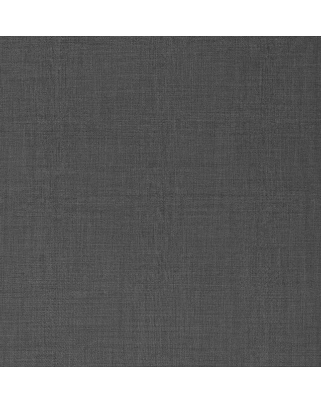 Charcoal Grey Premium Super 130’s Italian All Wool Suiting Fabric by CARLO BARBERA, Width 150 Cms, 3.50 Mtrs, Made in Italy-D26545