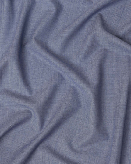Slate Blue Premium Super 130’s Italian All Wool Suiting Fabric by CARLO BARBERA, Width 150 Cms, 3.50 Mtrs, Made in Italy-D26544