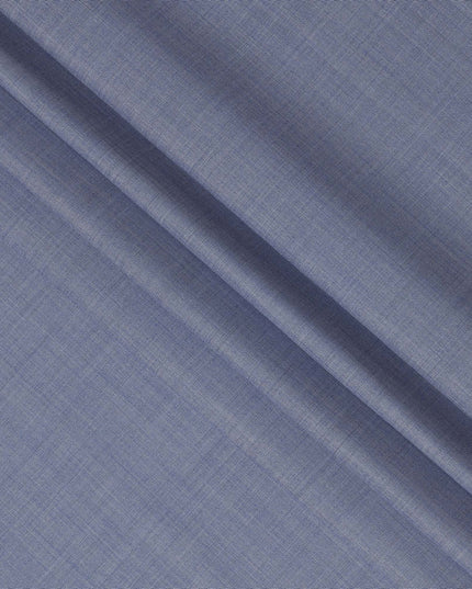 Slate Blue Premium Super 130’s Italian All Wool Suiting Fabric by CARLO BARBERA, Width 150 Cms, 3.50 Mtrs, Made in Italy-D26544