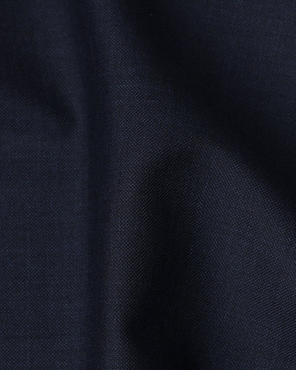 Midnight Navy Premium Super 130’s Italian All Wool Suiting Fabric by CARLO BARBERA, Width 150 Cms, 3.50 Mtrs, Made in Italy-D26538