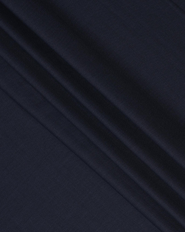 Midnight Navy Premium Super 130’s Italian All Wool Suiting Fabric by CARLO BARBERA, Width 150 Cms, 3.50 Mtrs, Made in Italy-D26538