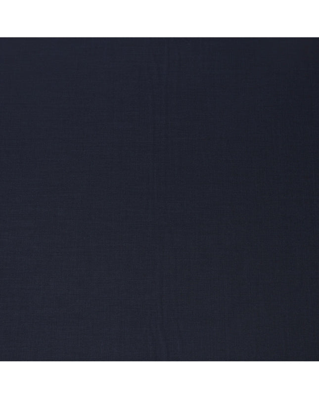 Midnight Navy Premium Super 130’s Italian All Wool Suiting Fabric by CARLO BARBERA, Width 150 Cms, 3.50 Mtrs, Made in Italy-D26538