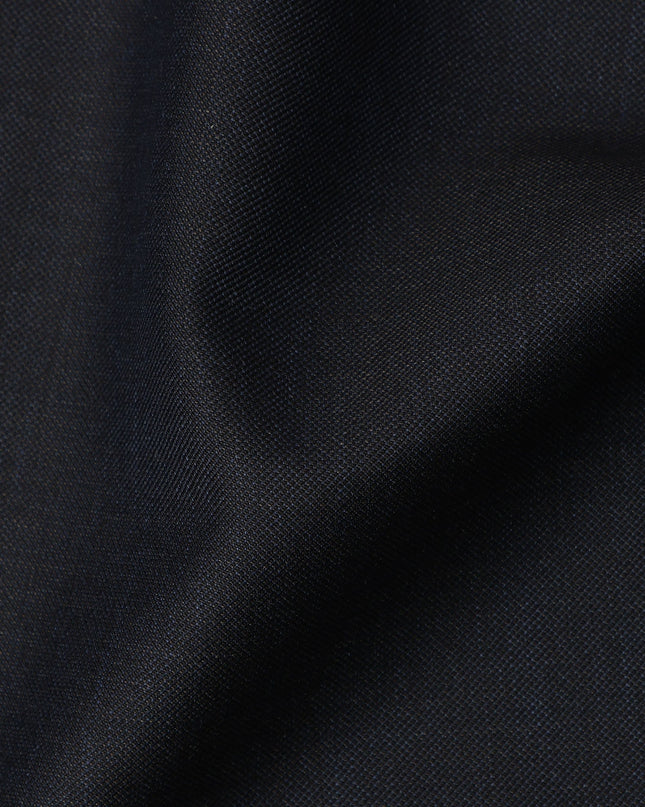 Black Premium Super 130’s Italian All Wool Suiting Fabric by CARLO BARBERA, Width 150 Cms, 3.50 Mtrs, Made in Italy-D26543