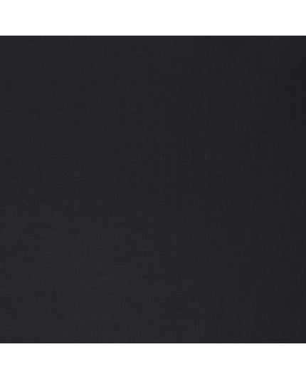 Black Premium Super 130’s Italian All Wool Suiting Fabric by CARLO BARBERA, Width 150 Cms, 3.50 Mtrs, Made in Italy-D26543