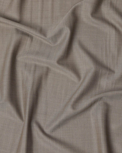 Light Brown Premium Super 130’s Italian All Wool Suiting Fabric by CARLO BARBERA, Width 150 Cms, 3.50 Mtrs, Made in Italy-D26541