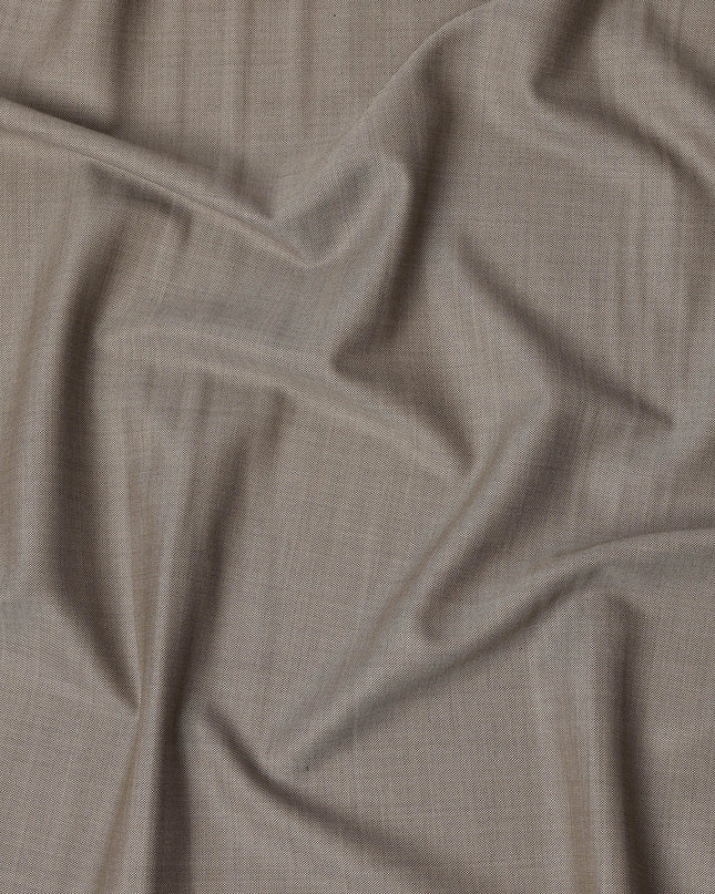 Light Brown Premium Super 130’s Italian All Wool Suiting Fabric by CARLO BARBERA, Width 150 Cms, 3.50 Mtrs, Made in Italy-D26541