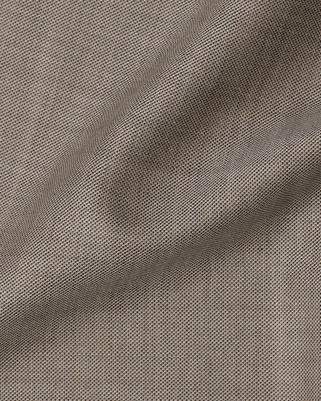 Light Brown Premium Super 130’s Italian All Wool Suiting Fabric by CARLO BARBERA, Width 150 Cms, 3.50 Mtrs, Made in Italy-D26541