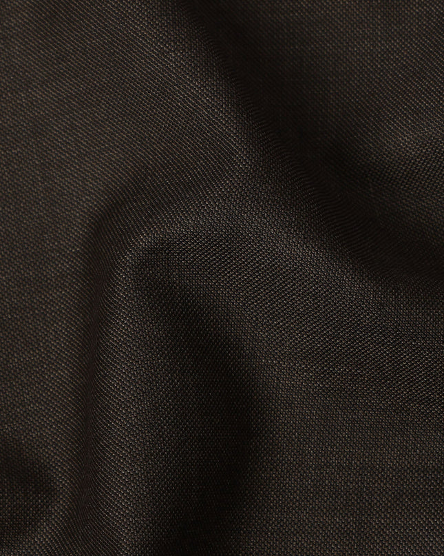 Espresso Brown Premium Super 130’s Italian All Wool Suiting Fabric by CARLO BARBERA, Width 150 Cms, 3.50 Mtrs, Made in Italy-D26551
