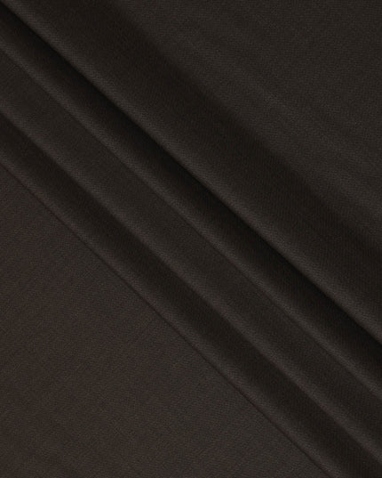 Espresso Brown Premium Super 130’s Italian All Wool Suiting Fabric by CARLO BARBERA, Width 150 Cms, 3.50 Mtrs, Made in Italy-D26551