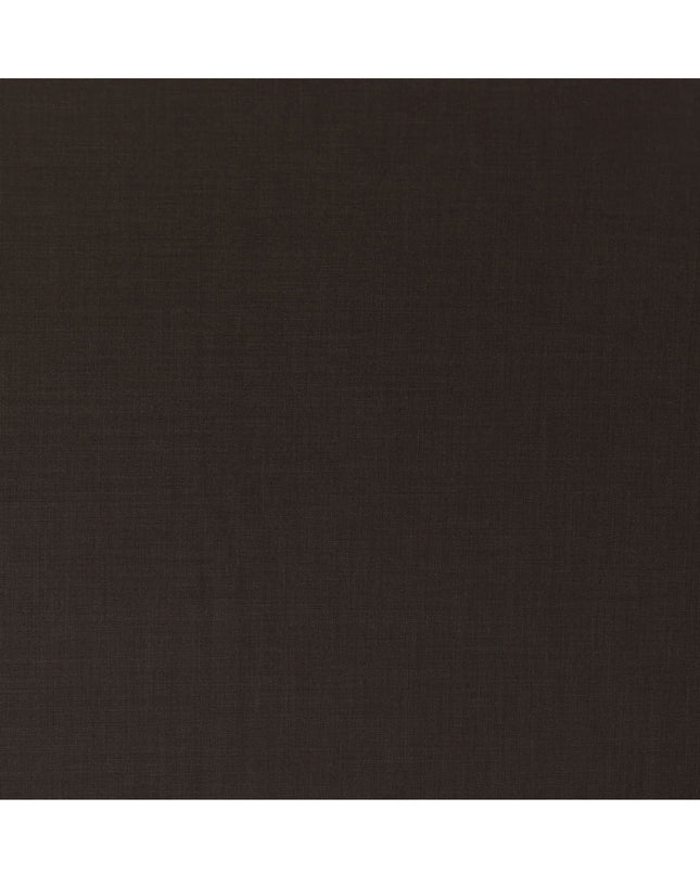 Espresso Brown Premium Super 130’s Italian All Wool Suiting Fabric by CARLO BARBERA, Width 150 Cms, 3.50 Mtrs, Made in Italy-D26551