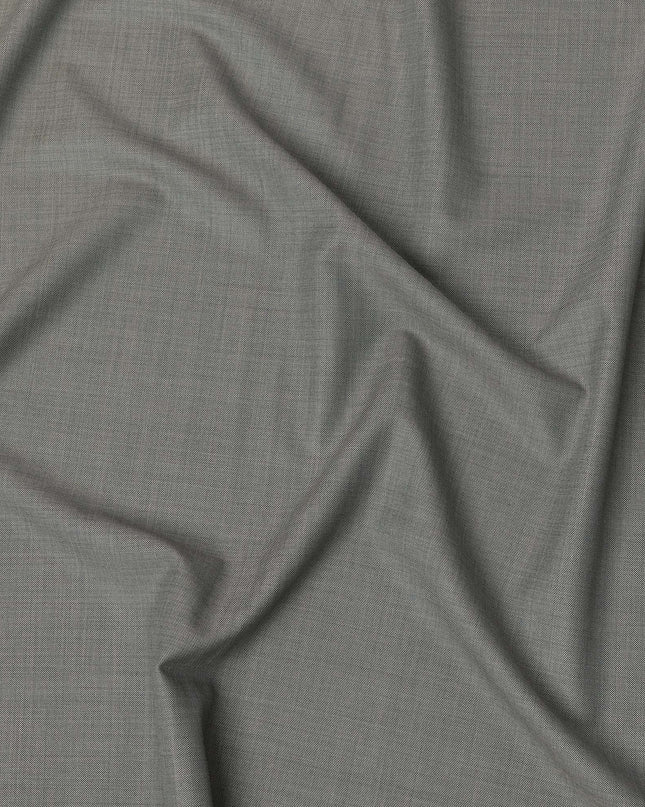 Light Grey Premium Super 130’s Italian All Wool Suiting Fabric by CARLO BARBERA, Width 150 Cms, 3.50 Mtrs, Made in Italy-D26537