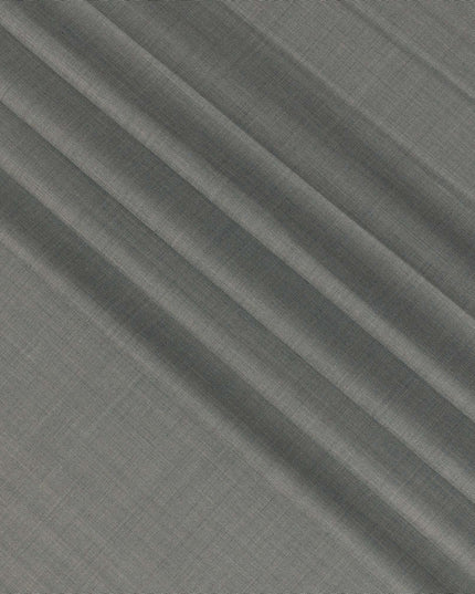 Light Grey Premium Super 130’s Italian All Wool Suiting Fabric by CARLO BARBERA, Width 150 Cms, 3.50 Mtrs, Made in Italy-D26537