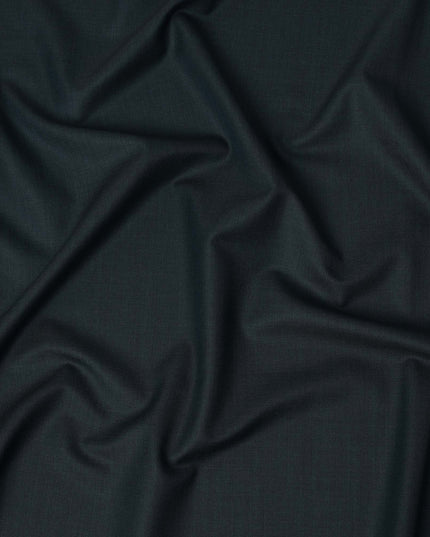 Teal Blue Premium Super 130’s Italian All Wool Suiting Fabric by CARLO BARBERA, Width 150 Cms, 3.50 Mtrs, Made in Italy-D26539