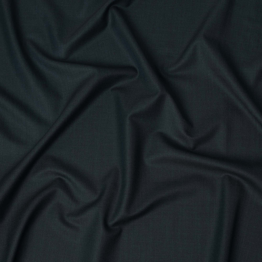 Teal Blue Premium Super 130’s Italian All Wool Suiting Fabric by CARLO BARBERA, Width 150 Cms, 3.50 Mtrs, Made in Italy-D26539