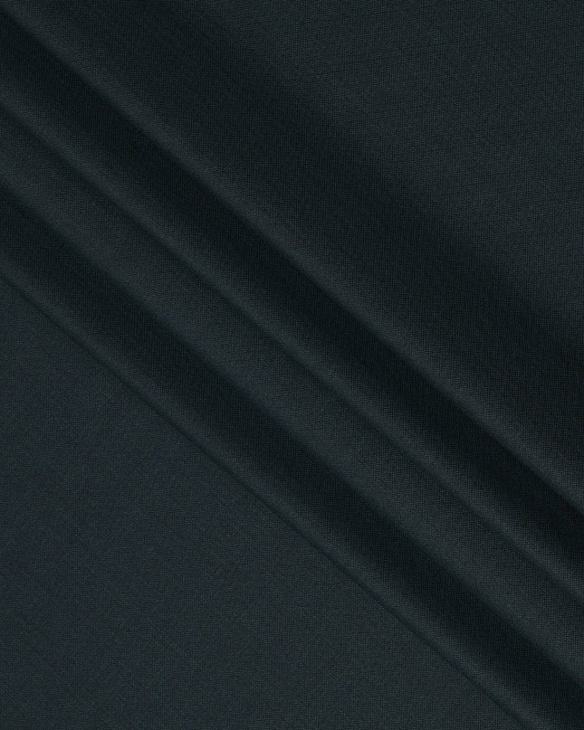 Teal Blue Premium Super 130’s Italian All Wool Suiting Fabric by CARLO BARBERA, Width 150 Cms, 3.50 Mtrs, Made in Italy-D26539