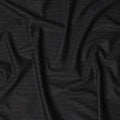 Charcoal Black Pinstripe Premium Super 140’s Italian All Wool Suiting Fabric by CARLO BARBERA, Width 150 Cms, 3.750 Mtrs, Made in Italy-D26561