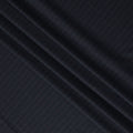 Dark Navy Pinstripe Premium Super 140’s Italian All Wool Suiting Fabric by CARLO BARBERA, Width 150 Cms, 3.750 Mtrs, Made in Italy-D26559