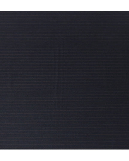 Dark Navy Pinstripe Premium Super 140’s Italian All Wool Suiting Fabric by CARLO BARBERA, Width 150 Cms, 3.750 Mtrs, Made in Italy-D26559