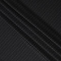 Charcoal Black Pinstripe Premium Super 140’s Italian All Wool Suiting Fabric by CARLO BARBERA, Width 150 Cms, 3.750 Mtrs, Made in Italy-D26562