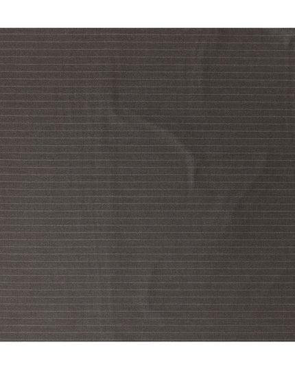 Ash Brown Pinstripe Premium Super 140’s Italian All Wool Suiting Fabric by CARLO BARBERA, Width 150 Cms, 3.750 Mtrs, Made in Italy-D26563