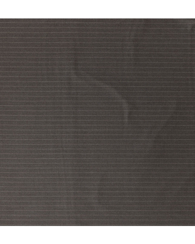 Ash Brown Pinstripe Premium Super 140’s Italian All Wool Suiting Fabric by CARLO BARBERA, Width 150 Cms, 3.750 Mtrs, Made in Italy-D26563