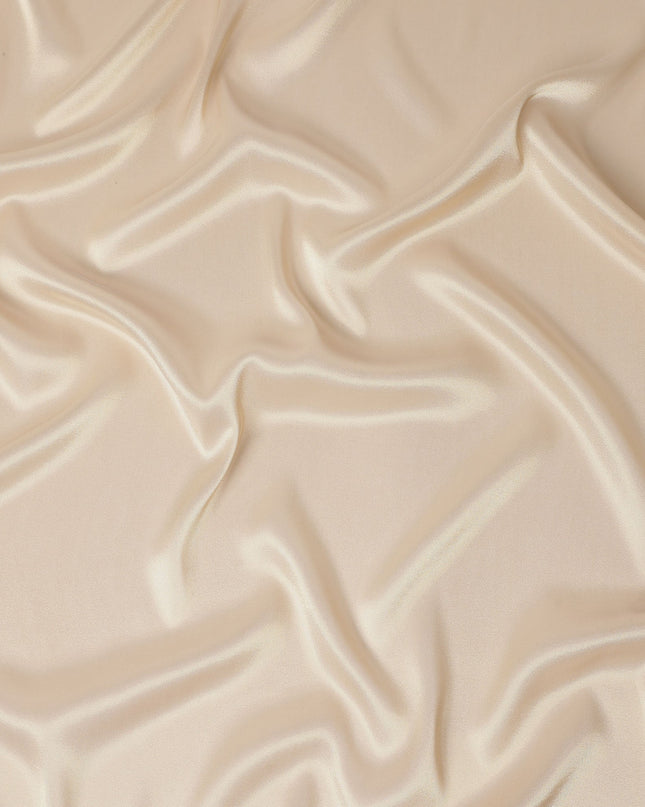 Cream Beige Silk Lame Fabric France 110cm