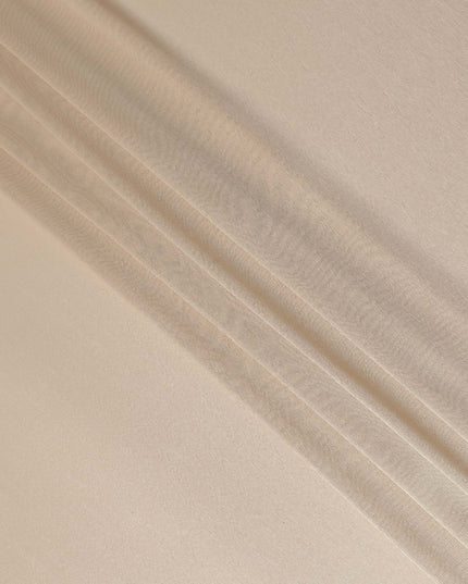 Cream Beige Silk Lame Fabric France 110cm