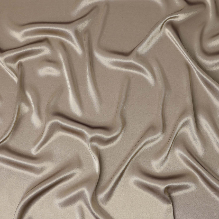 Taupe Silk Lame Fabric France 110cm
