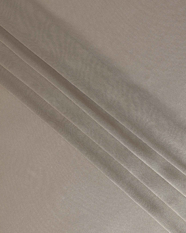 Taupe Silk Lame Fabric France 110cm