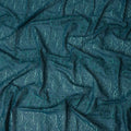 Teal Green Traditional Sudanese Thobe Fabric with Dual-Tone Green Embroidery, Pure Cotton Voile, 4.5 Mtrs Length, 140 Cms Width, Made in India-D26389