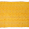Bright Yellow Traditional Sudanese Thobe Fabric with Silver & Orange Embroidery, Pure Cotton Voile, 4.5 Mtrs Length, 140 Cms Width, Made in India-D26393