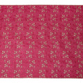 Pink Traditional Sudanese Thobe Fabric with Golden & Fuchsia Embroidery, Pure Cotton Voile, 4.5 Mtrs Length, 140 Cms Width, Made in India-D26385