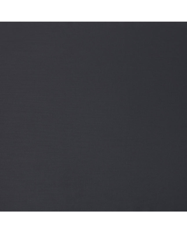 Charcoal Grey Premium Superfine Blended Wool Suiting Fabric, Smooth Solid Finish, Width 150 cms, Made in India-D26773