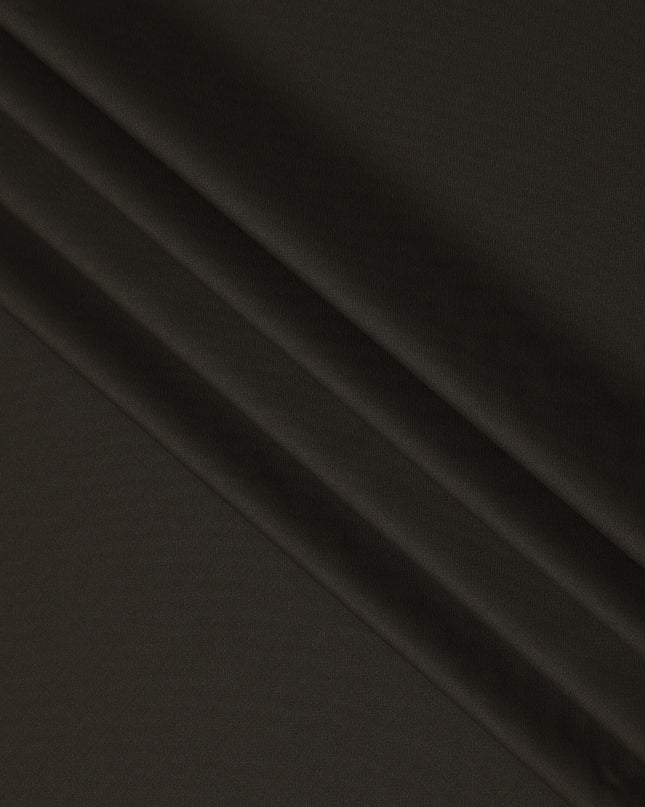 Olive Green Premium Superfine Blended Wool Suiting Fabric, Smooth Solid Finish, Width 150 cms, Made in India-D26772