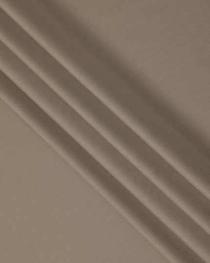 Warm Beige Premium Superfine Blended Wool Suiting Fabric, Smooth Solid Finish, Width 150 cms, Made in India-D26777