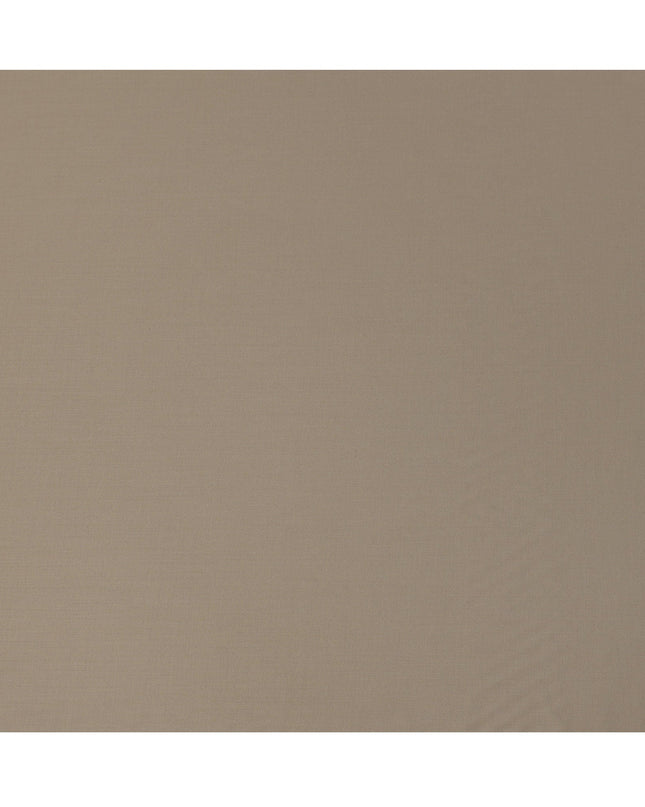 Warm Beige Premium Superfine Blended Wool Suiting Fabric, Smooth Solid Finish, Width 150 cms, Made in India-D26777