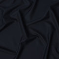 Deep Navy Blue Premium Superfine Blended Wool Suiting Fabric, Smooth Solid Finish, Width 150 cms, Made in India-D26774