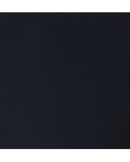 Deep Navy Blue Premium Superfine Blended Wool Suiting Fabric, Smooth Solid Finish, Width 150 cms, Made in India-D26774