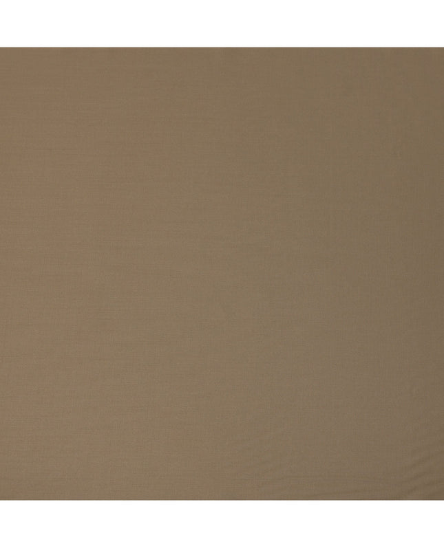 Light Brown Premium Superfine Blended Wool Suiting Fabric, Smooth Solid Finish, Width 150 cms, Made in India-D26775