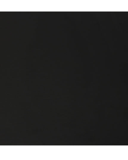 Jet Black Premium Superfine Blended Wool Suiting Fabric, Smooth Solid Finish, Width 150 cms, Made in India-D26776