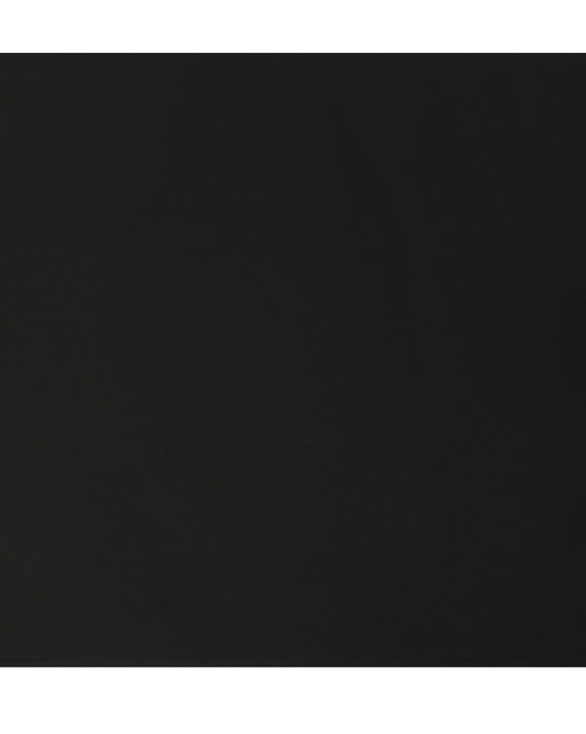 Jet Black Premium Superfine Blended Wool Suiting Fabric, Smooth Solid Finish, Width 150 cms, Made in India-D26776