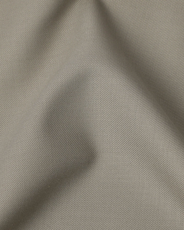 Laurel Green Premium Superfine Blended Wool Suiting Fabric, Smooth Solid Finish, Width 150 cms, Made in India-D26778