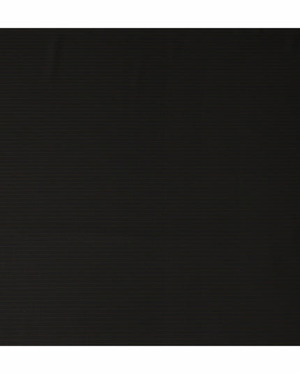 Black Brown Pinstripe Blended Poly Wool Suiting Fabric 150 Cms Width Soft Durable Wrinkle Resistant Material for Formal Wear Suits Trousers Blazers-D28588 - Regal Fabrics