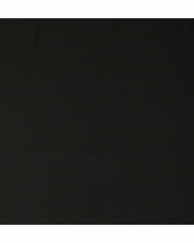 Black Brown Pinstripe Blended Poly Wool Suiting Fabric 150 Cms Width Soft Durable Wrinkle Resistant Material for Formal Wear Suits Trousers Blazers-D28588 - Regal Fabrics